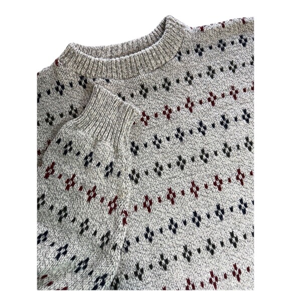 Vintage Fieldmaster Mens Y2K Fair Isle Nordic Winter Cabin Grandpa Sweater XLT - Picture 1 of 9